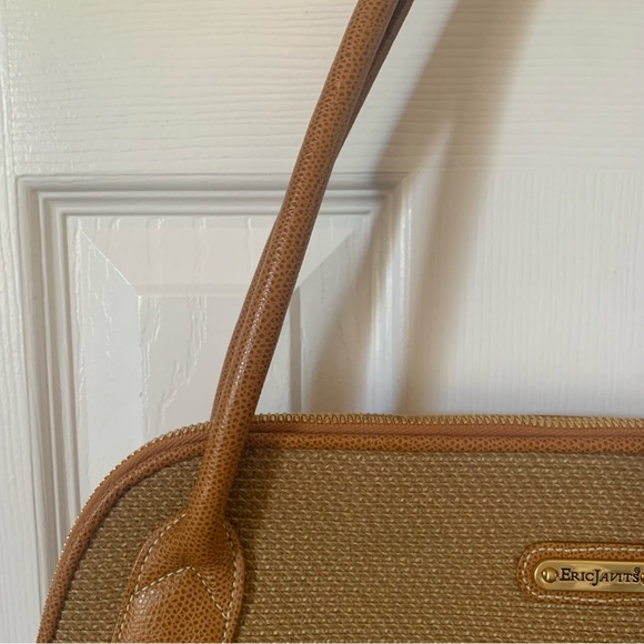 Eric Javits Natural Woven Tan Straw Shoulder Bag Purse Summer - Picture 3 of 16